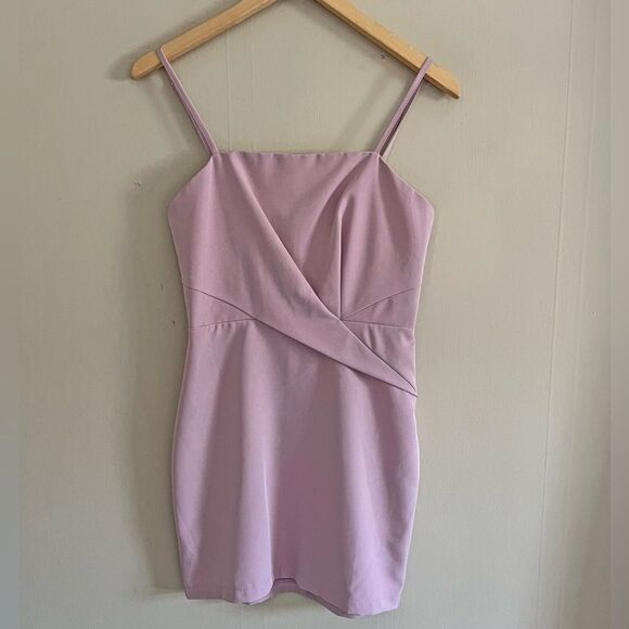 Superdown Mauve Bodycon Mini Dress Small Pink Spaghetti Strap Revolve Cocktail - Picture 3 of 9
